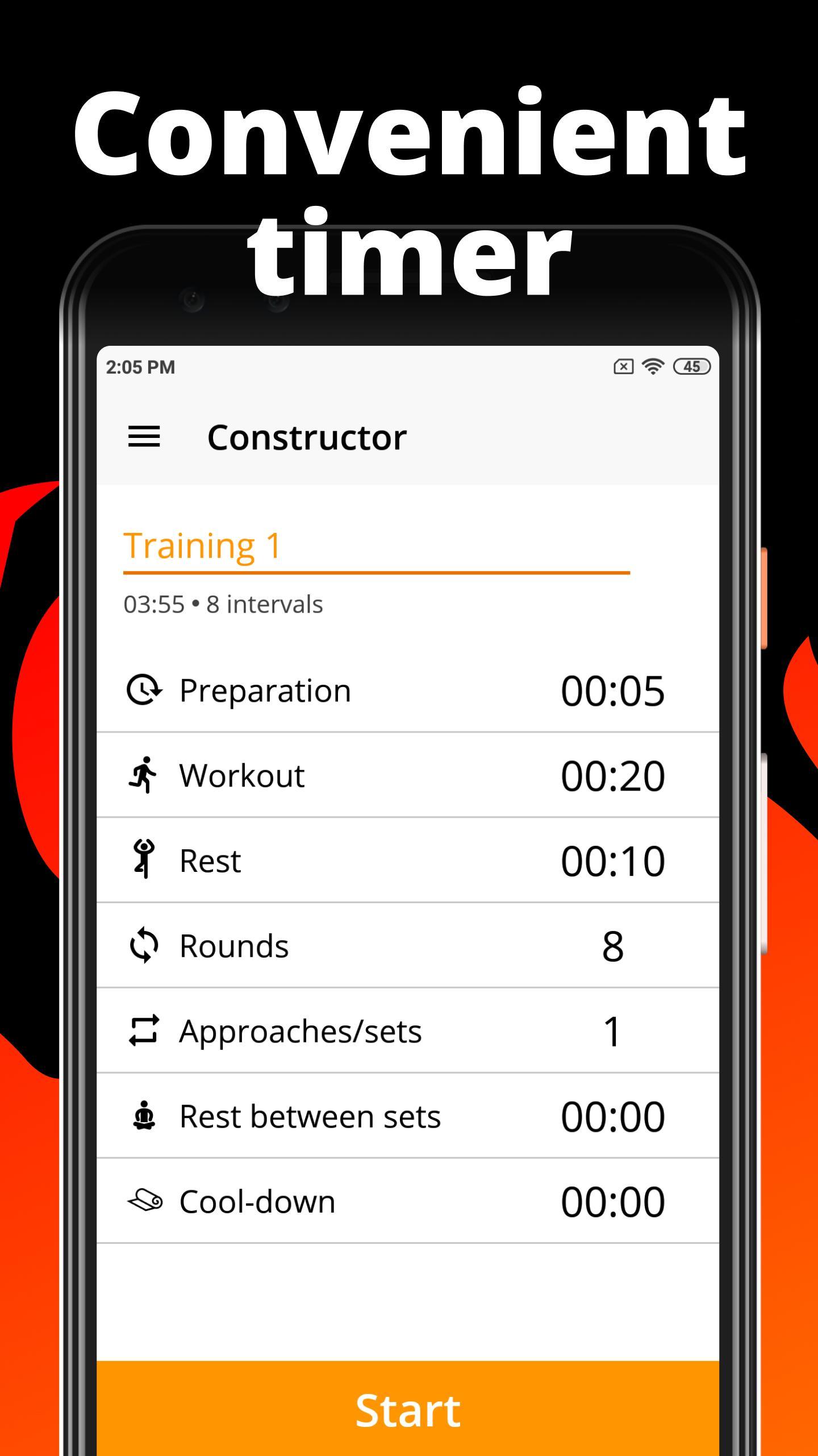 Orangetheory Tabata workout timer pro apk for ABS