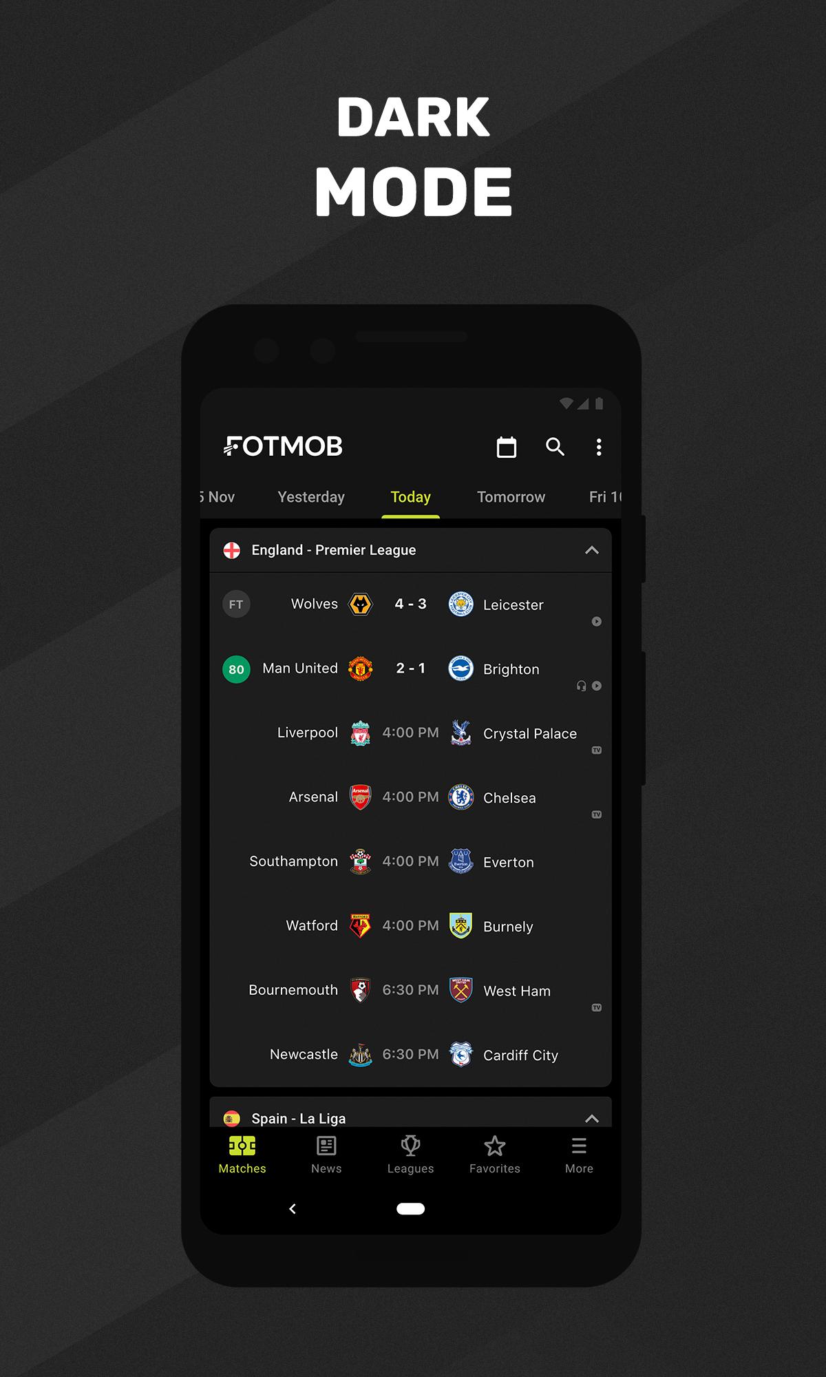 FotMob for Android APK Download