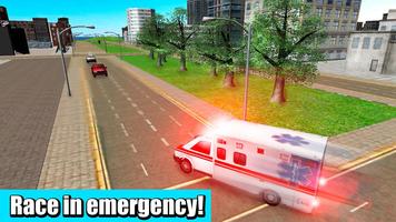 Ambulance Driver: Simulator 3D Poster