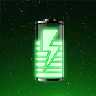 Battery Neon Widget Zeichen