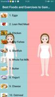 Best Foods and Exercises to Ga Affiche