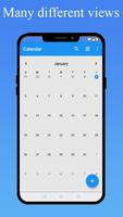 Smart Calendar  : Events & Reminders Manager capture d'écran 1