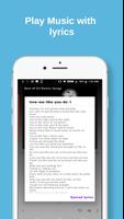 Play music with lyrics تصوير الشاشة 1