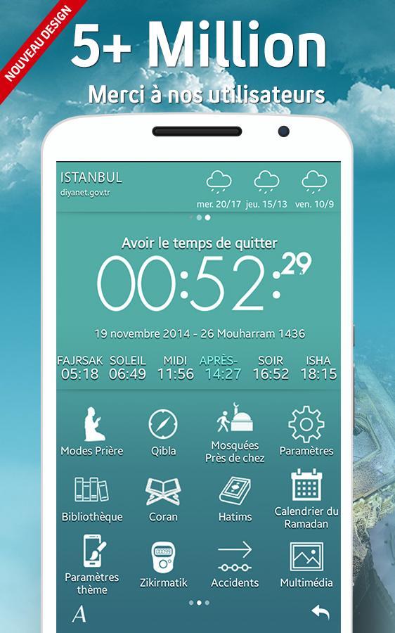  Adhan  Time Pro  Horaires  de  pri re  Coran Qibla pour 