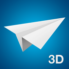 Aviones de papel - 3D icono