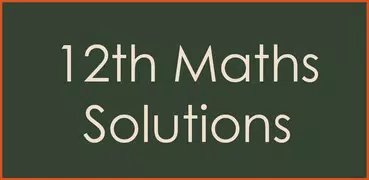 12th Class Maths Solution CBSE