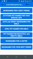 Cute Nicknames for Guys and Boys скриншот 3