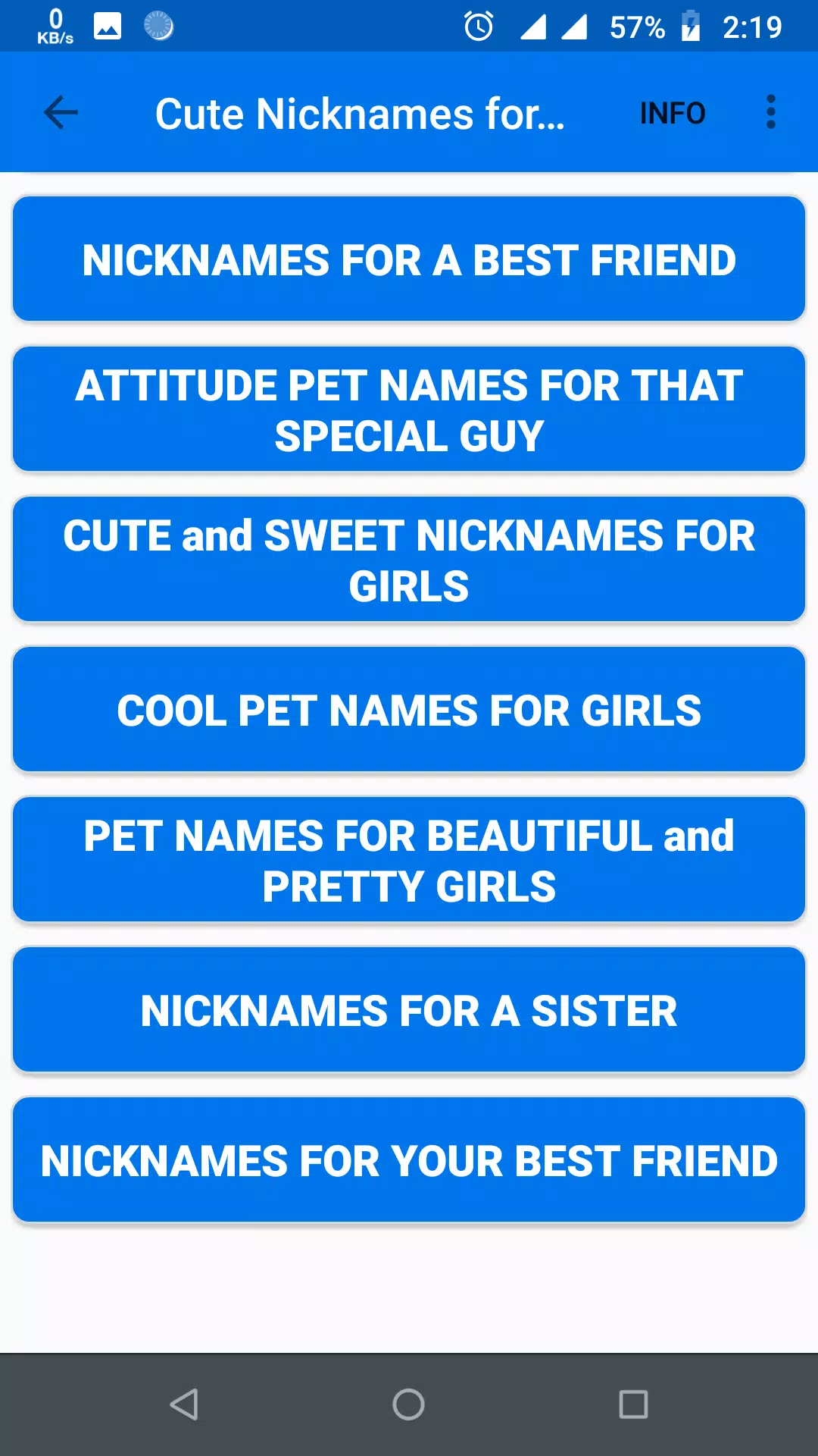 Cute Nicknames for Guys and Boys APK pour Android Télécharger Cute Nicknames for Guys and Boys APK pour Android Télécharger
