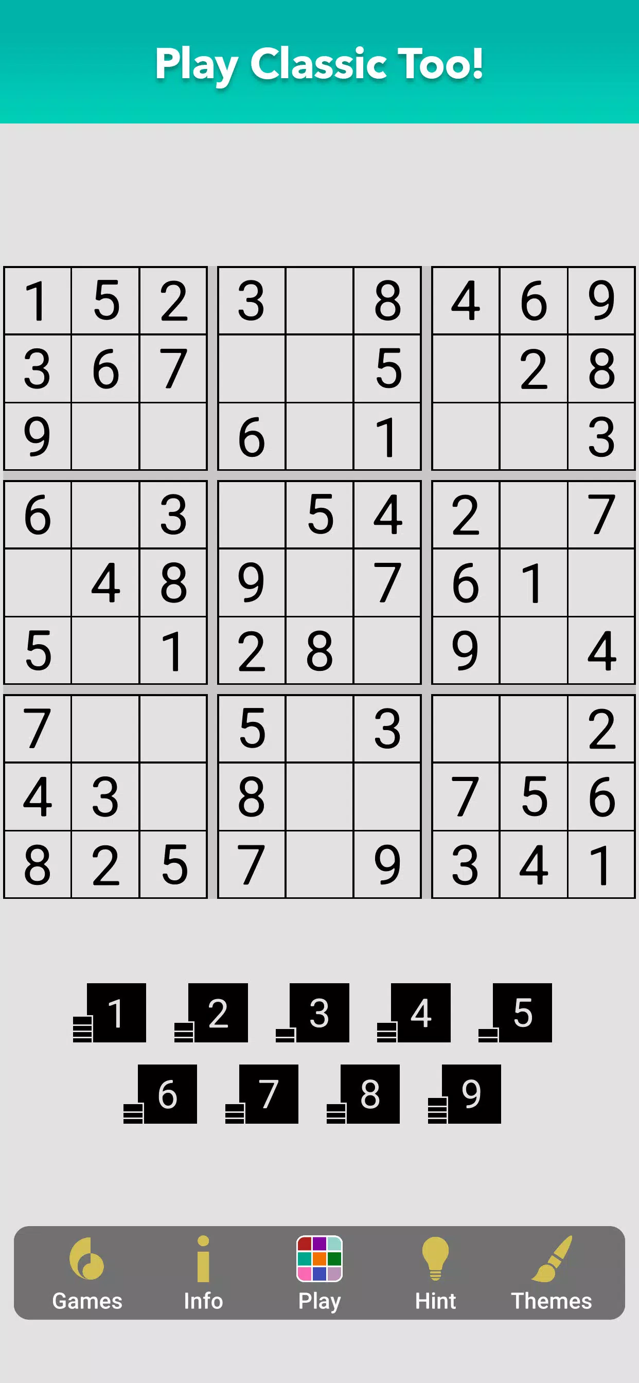 Sudoku Color – Classic Puzzle!
