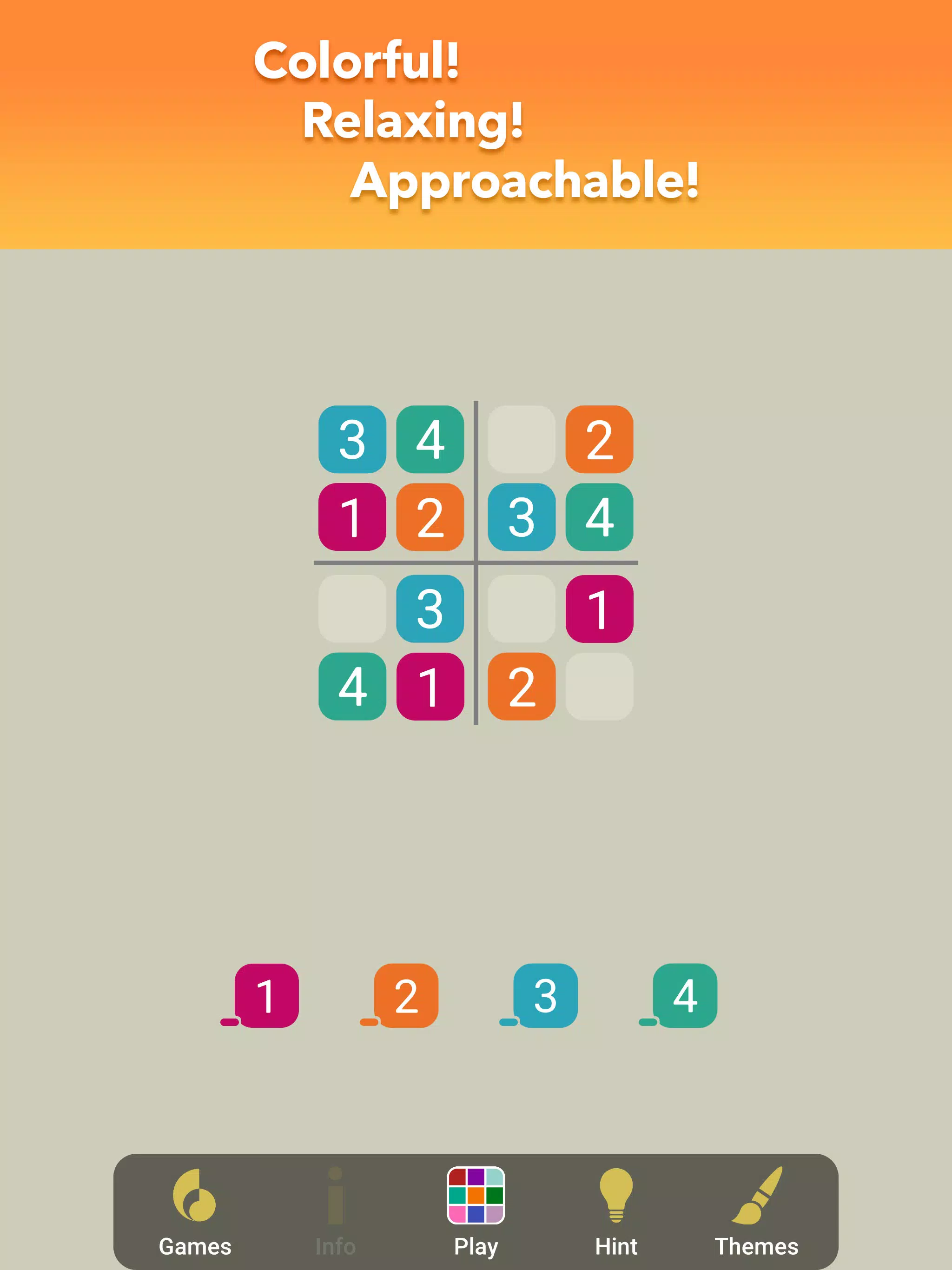 Sudoku Color – Classic Puzzle!