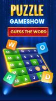 Guess The Word puzzle game sho الملصق