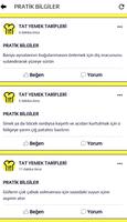 برنامه‌نما Tat Yemek Tarifleri عکس از صفحه