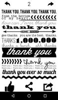 Thank You Cards and Messages Affiche