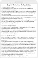 Uganda Constitution تصوير الشاشة 1