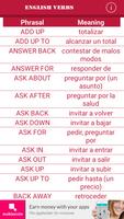 Verbos en inglés Ekran Görüntüsü 3