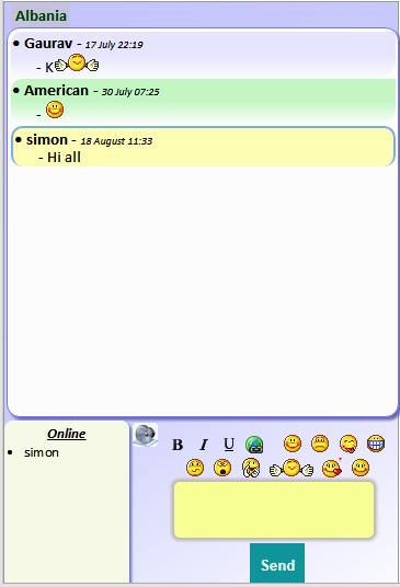 Public chat rooms Public chat rooms