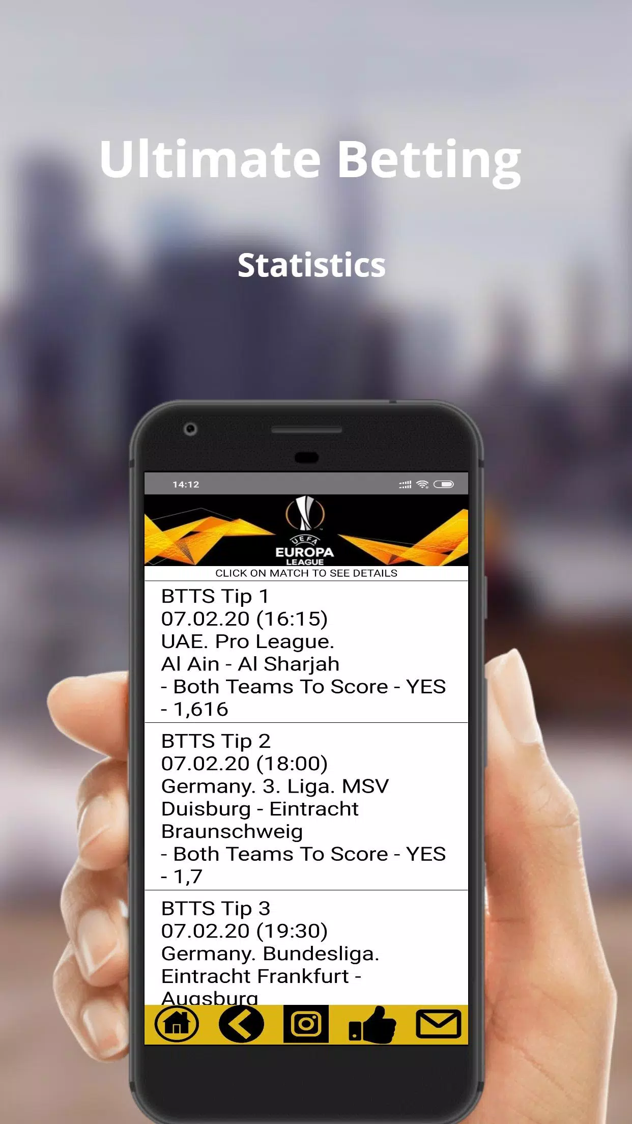 BTTS - Your Own Accumulator Bet Constructor (tips) APK for Android Download