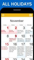 Church Calendar 2025 poster