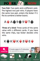 Poker Know capture d'écran 2