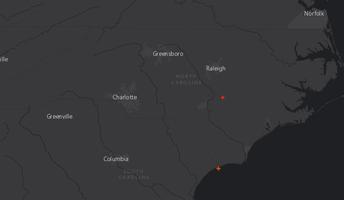 1 Schermata US Lightning Strikes Map
