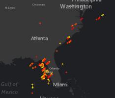 Global Lightning Strikes Map スクリーンショット 1
