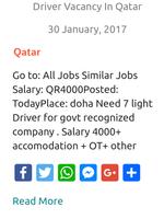 Qatar jobs poster