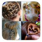 Cute girl hairstyles ไอคอน