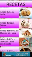 Helados caseros- recetas poster
