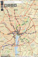 Washington DC Metro Map Affiche