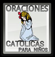 Rezos oraciones católicos niño Affiche