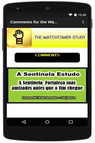 Comments For The Watchtower Study For Android Apk Download - roblox watchtower