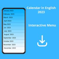 calendar in english 2023 اسکرین شاٹ 1