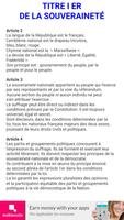 Constitution de la République française capture d'écran 1