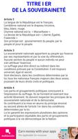 Constitution de la République française ảnh chụp màn hình 1