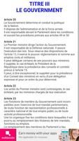 Constitution de la République française capture d'écran 2