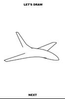 Draw Aircrafts: Jet captura de pantalla 2