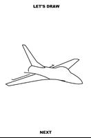 Draw Aircrafts: Jet capture d'écran 3