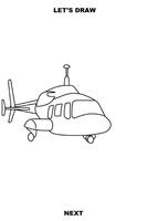 Draw Aircrafts: Helicopter capture d'écran 3