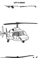 Draw Aircrafts: Helicopter Affiche