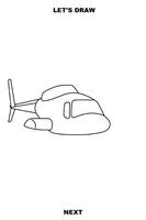 Draw Aircrafts: Helicopter capture d'écran 2
