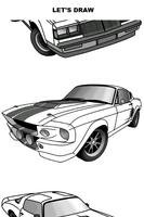 Poster Draw Cars: Muscle