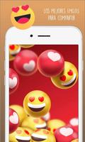 Emojis de amor Affiche