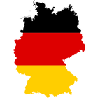 Germany flag map ikon