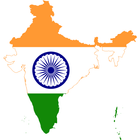 India flag map icono