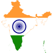 India flag map