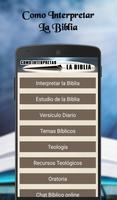 Poster Como interpretar la Biblia