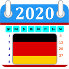 Deutsch Kalender 2020 mit Feiertagen アイコン