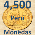 4,500 Monedas colección numismática Perú