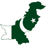 Pakistan flag map icône