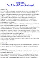 Constitución Política del Perú capture d'écran 1